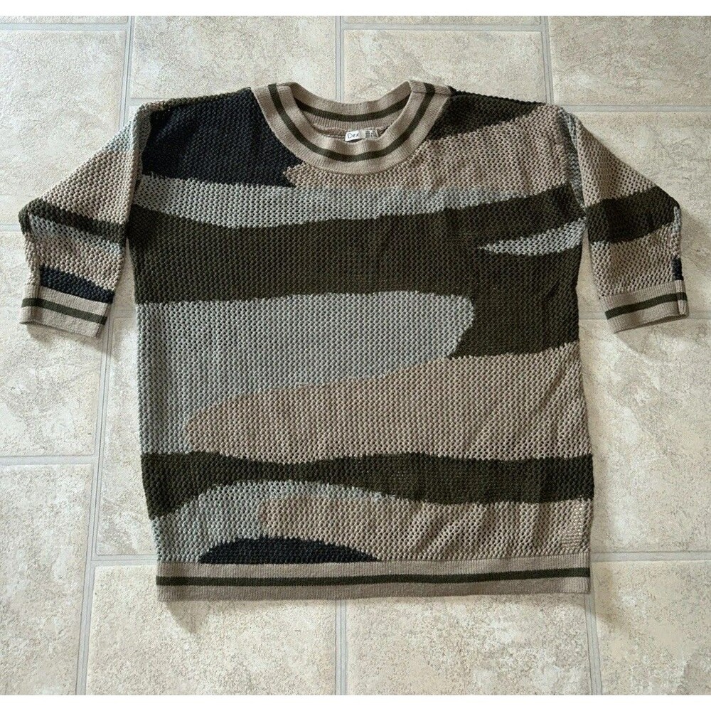 Dex Sweater Women's Size 1X 3/4 Sleeve Acrylic